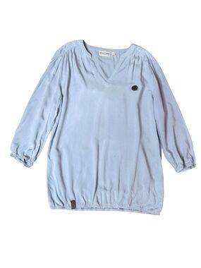 Naketano Brave New Word V-Neck Blouse size L